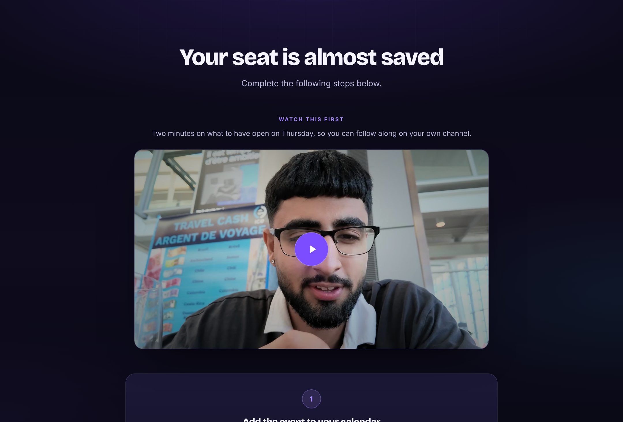 Thank-you page preview